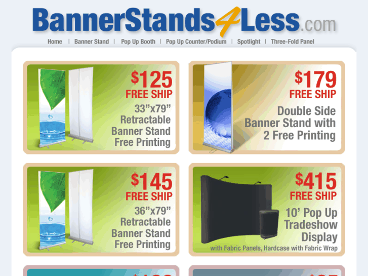 www.bannerstands4less.com