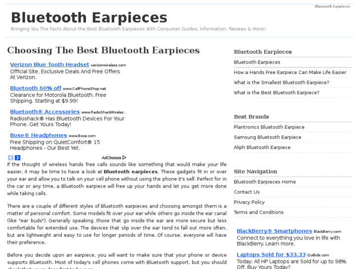 www.bluetoothearpieces.net