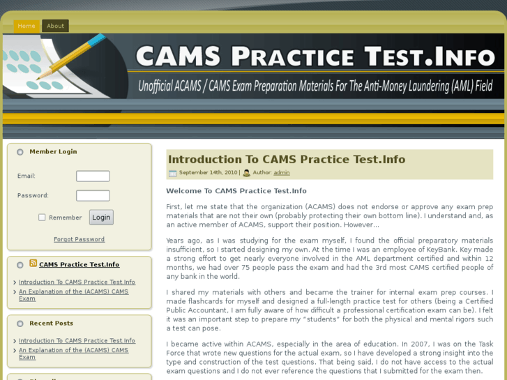 www.camspracticetest.info