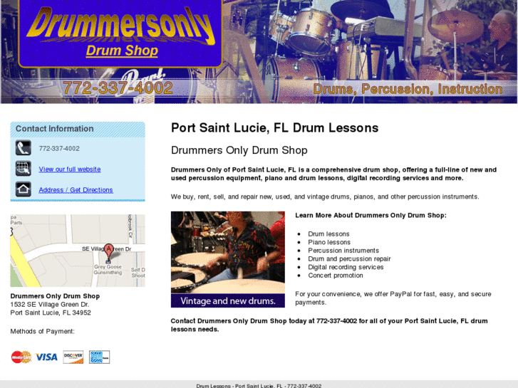 www.drummersonlydrumshop.com