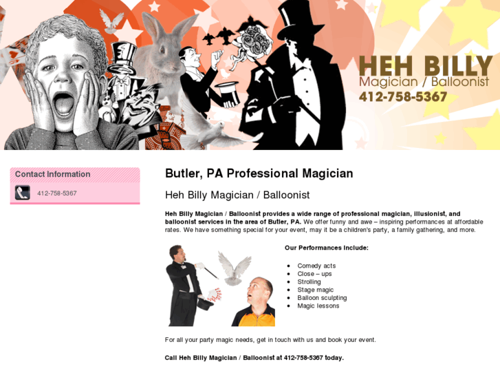 www.magicianballoonistbutler.com