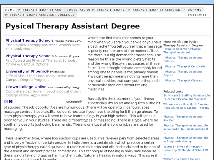 www.physicaltherapyassistantdegree.com