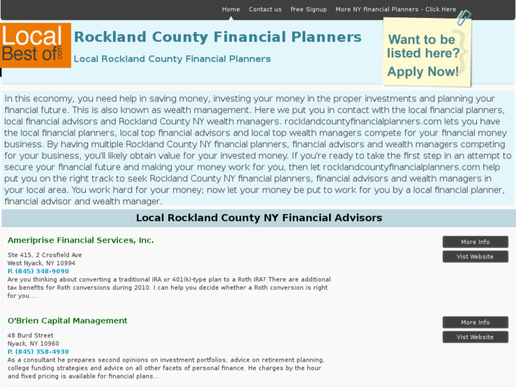 www.rocklandcountyfinancialplanners.com