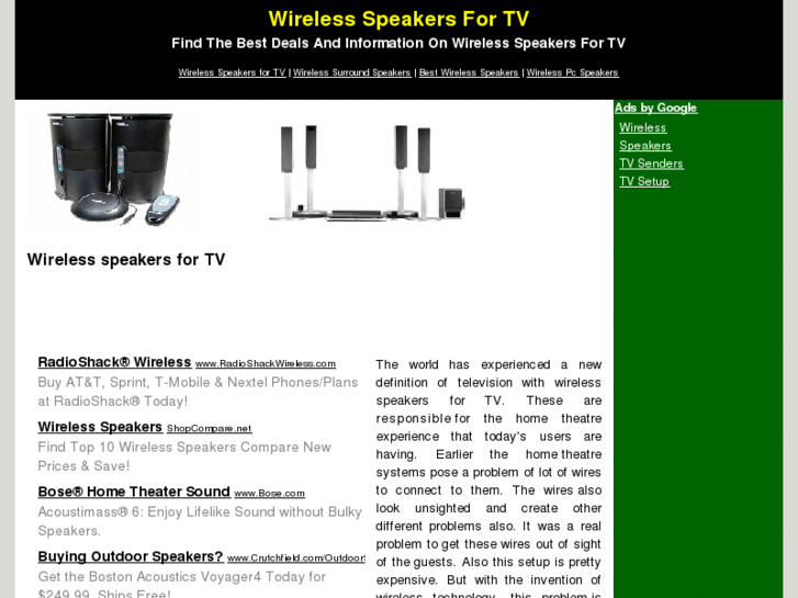 www.wirelessspeakerstv.com