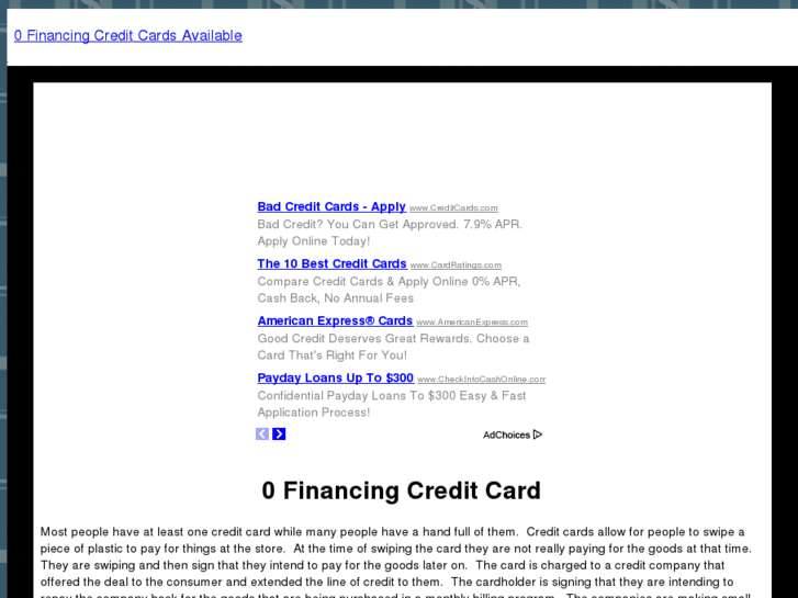 www.0financingcreditcard.com