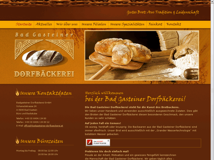 www.bad-gasteiner-dorfbaeckerei.com