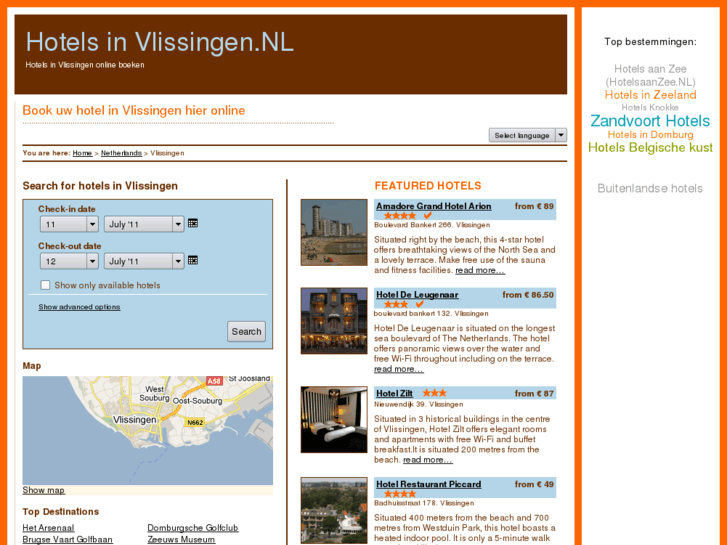 www.hotelsinvlissingen.nl