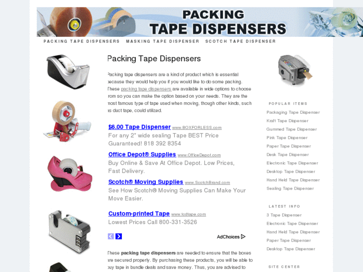 www.packingtapedispensers.org