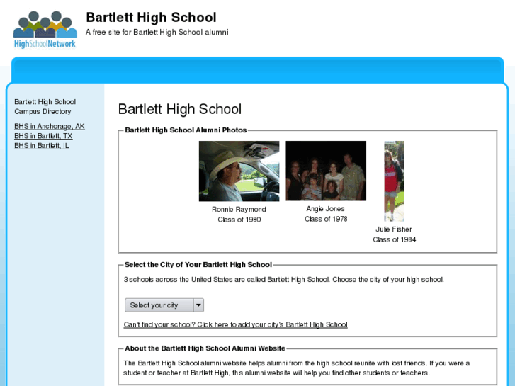 www.bartletthighschoolalumni.com