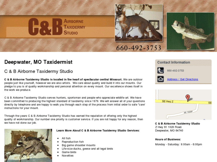 www.candbairbornetaxidermystudio.com