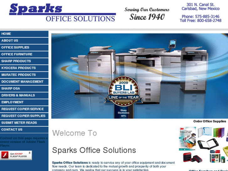 www.sparksofficesolutions.com