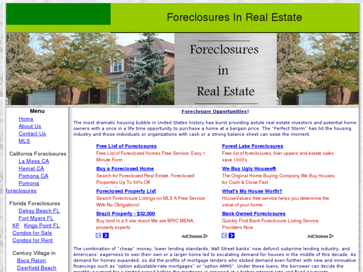 www.foreclosuresinrealestate.com