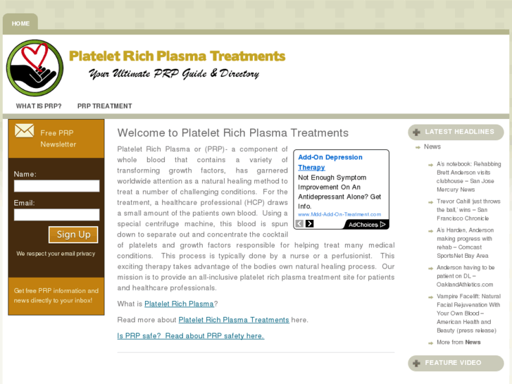 www.plateletrichplasmatreatments.com