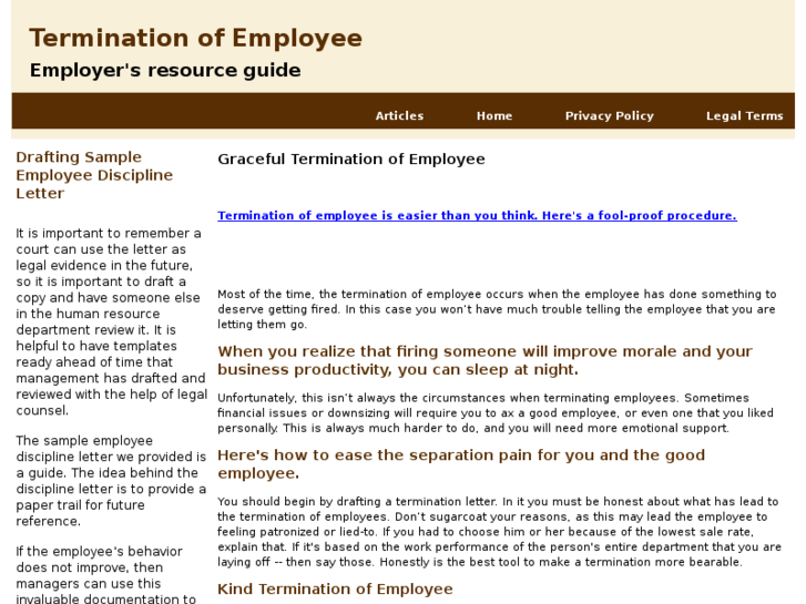 www.terminationofemployee.com