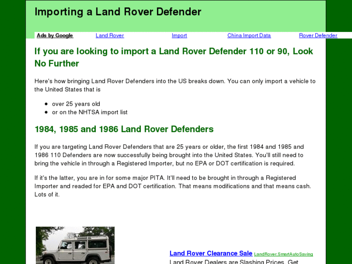 www.defenderimports.com