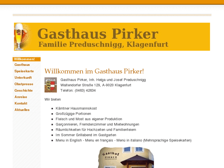 www.gasthaus-pirker.info