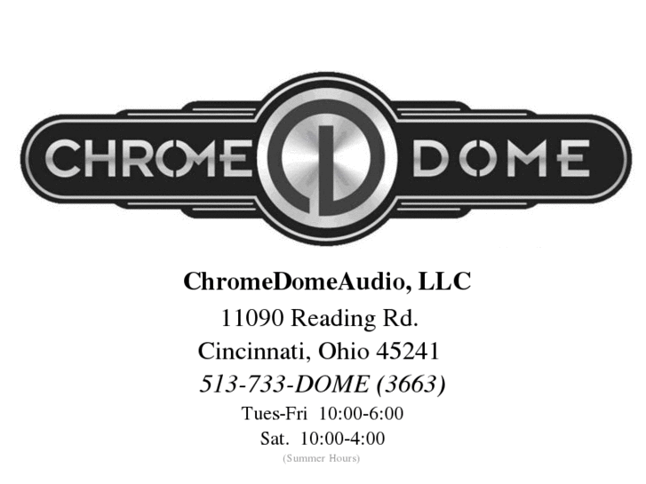 www.chromedomeaudio.com