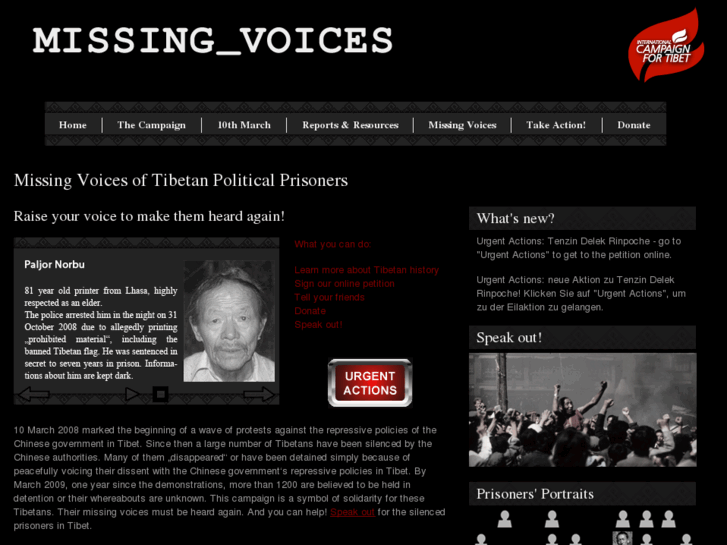 www.missingvoices.net