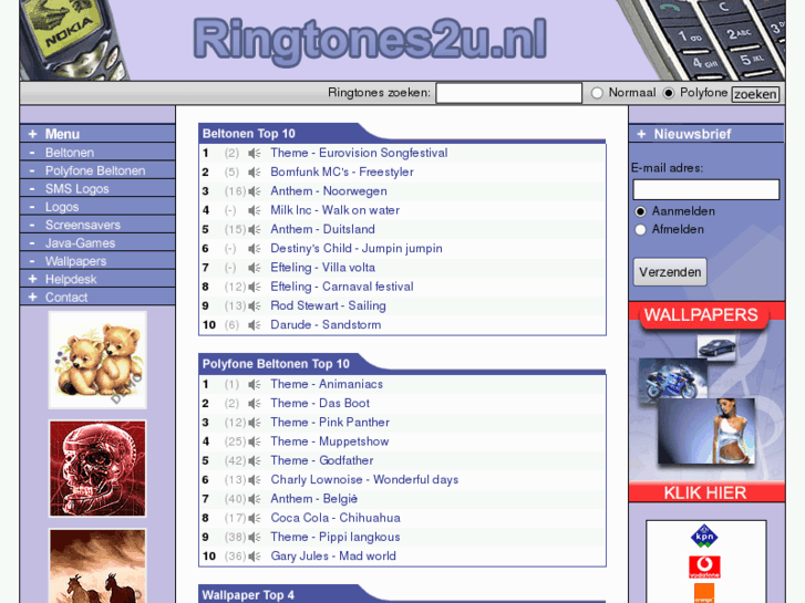 www.ringtones2u.nl