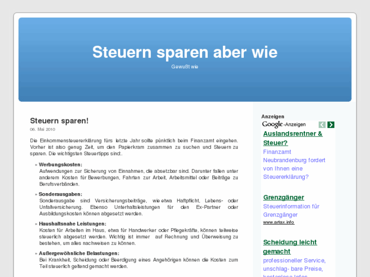 www.steuern-sparen-wie.de