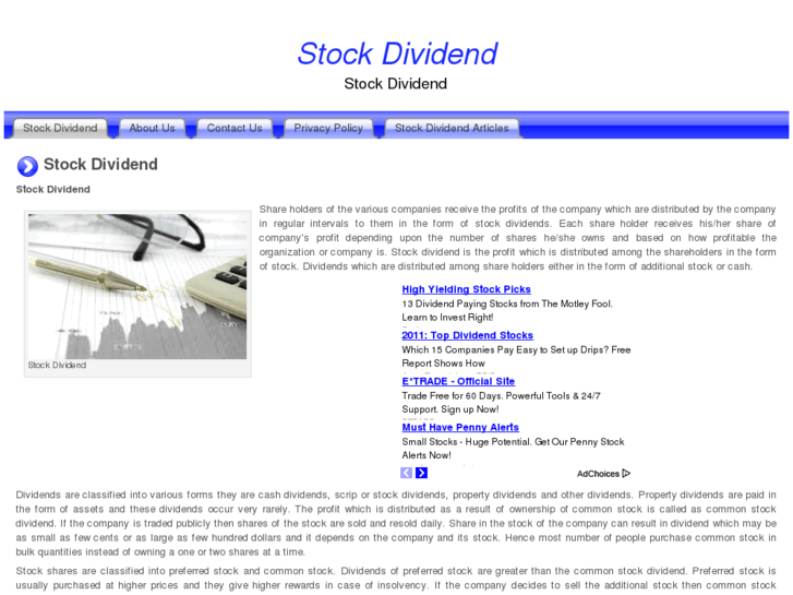 www.stockdividend.org
