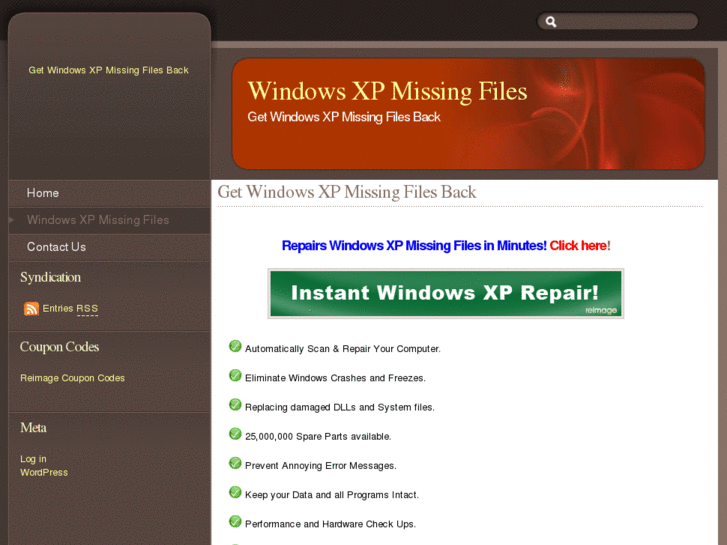 www.windowsxpmissingfiles.com