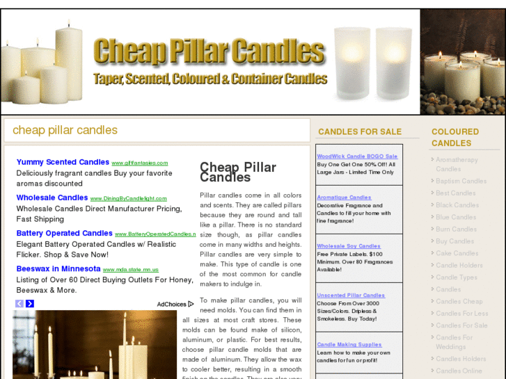 www.cheappillarcandles.org