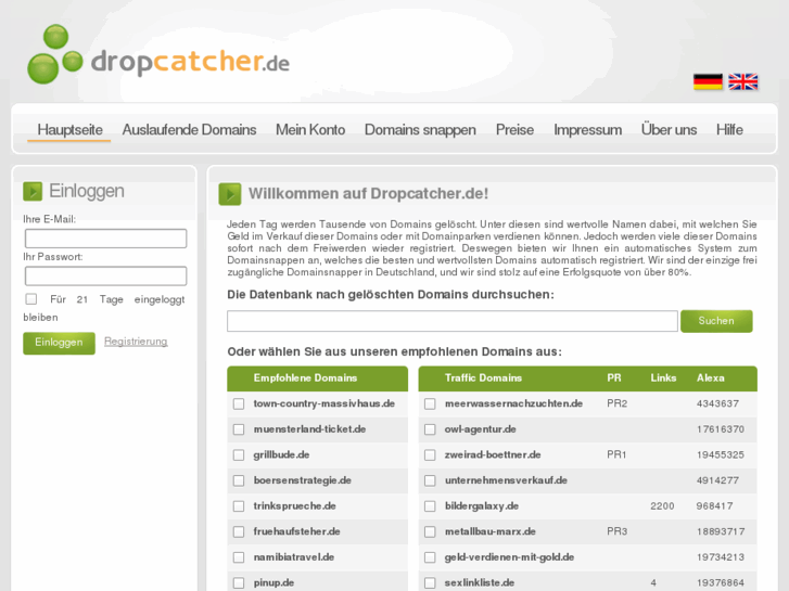 www.dropcatcher.de