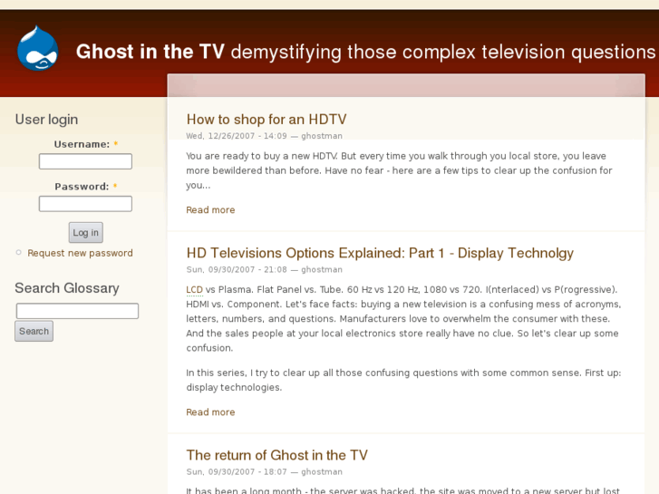 www.ghostonthetv.com