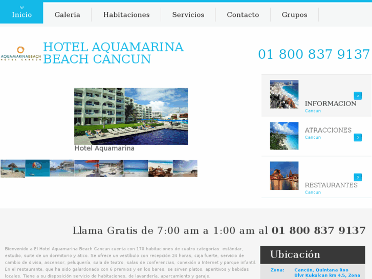 www.hotelaquamarinacancun.net