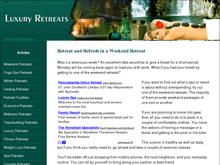 www.weekendretreatsusa.com