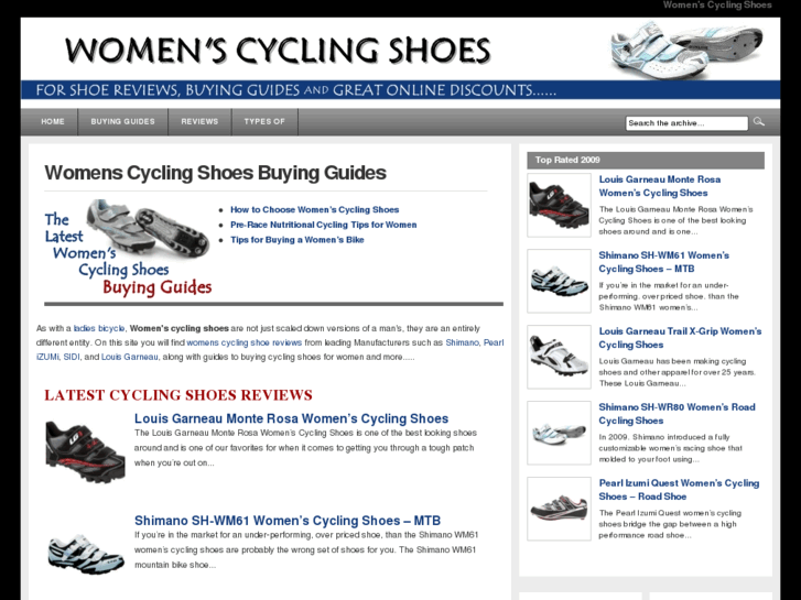 www.womensbicyclingshoes.com