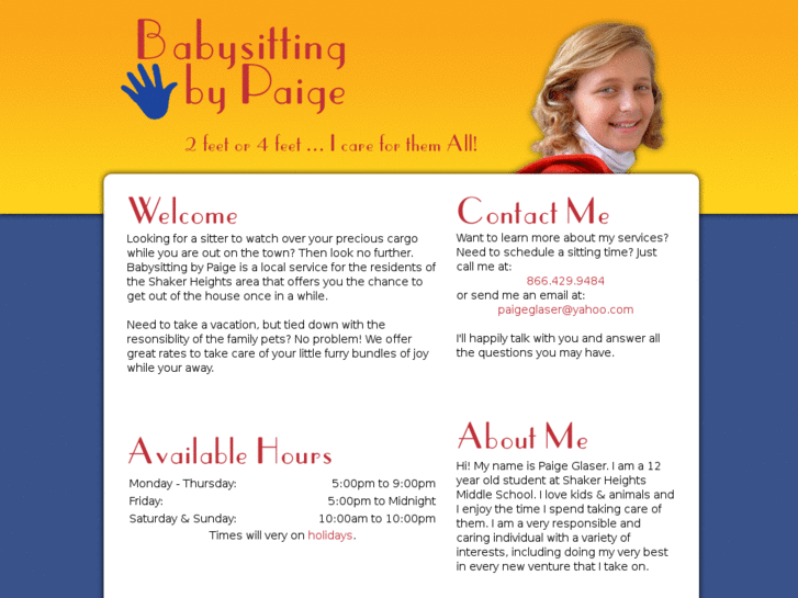 www.babysittingbypaige.com