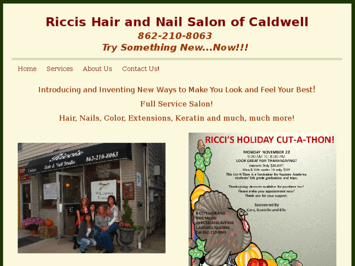 www.riccishairandnailsalon.com