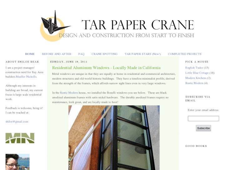 www.tarpapercrane.com