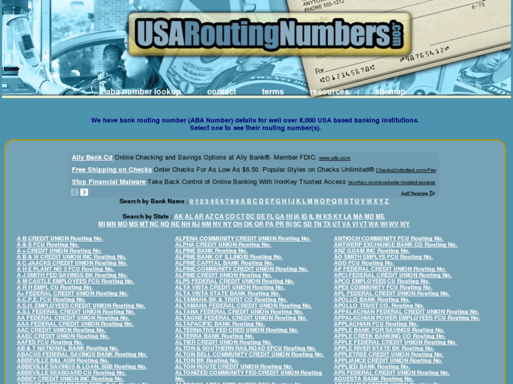 www.usaroutingnumbers.com