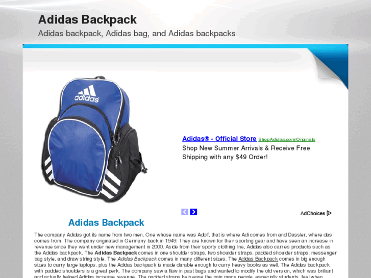 www.adidasbackpack.com