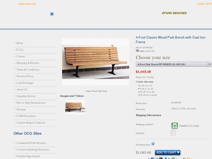 www.eparkbenches.com