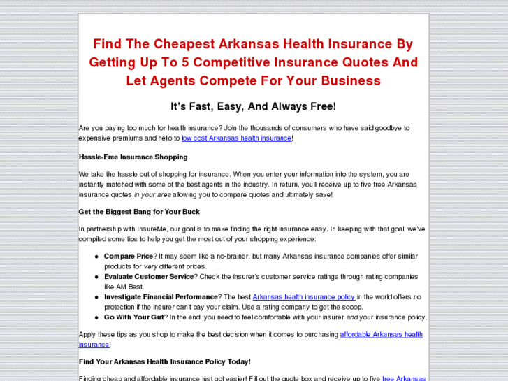 www.healthinsurancesarkansas.com