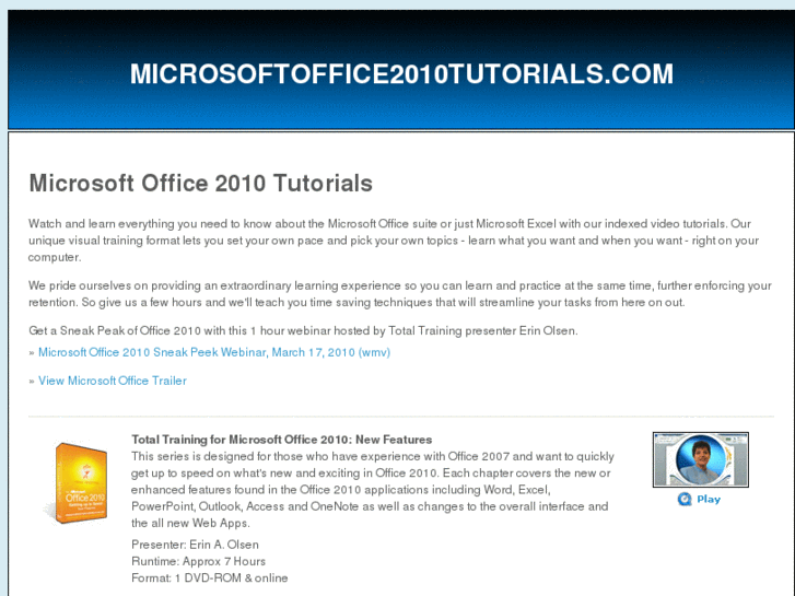 www.microsoftoffice2010tutorials.com
