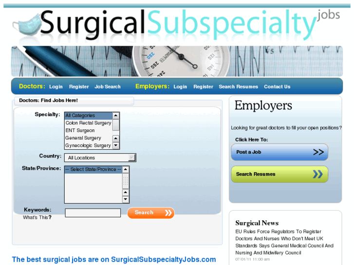 www.surgicalsubspecialtyjobs.com