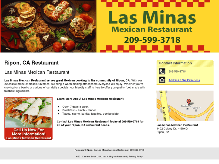 www.lasminasmexicanrestarant.com