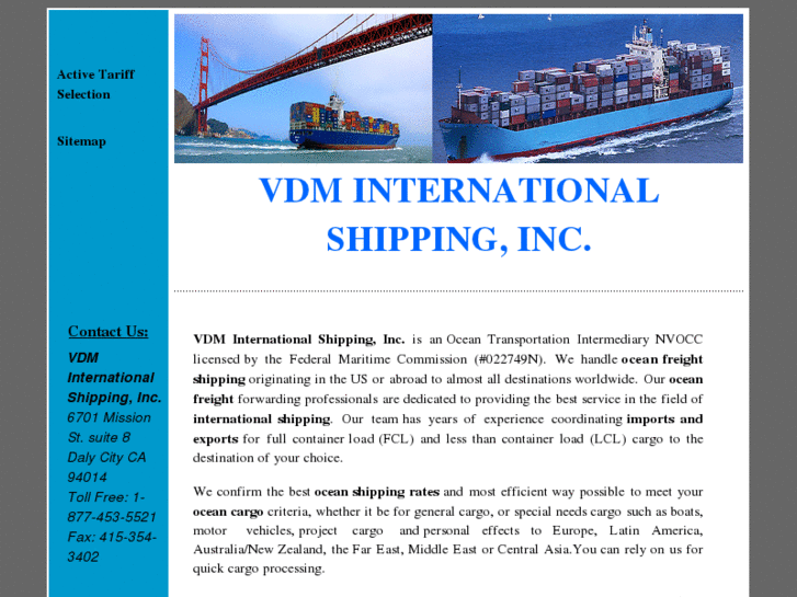 www.vdmshipping.com