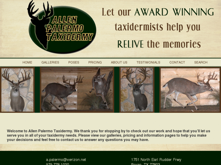 www.allenpalermotaxidermy.com