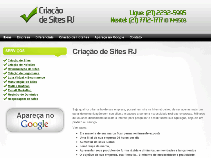 www.criacaodesitesrj.com