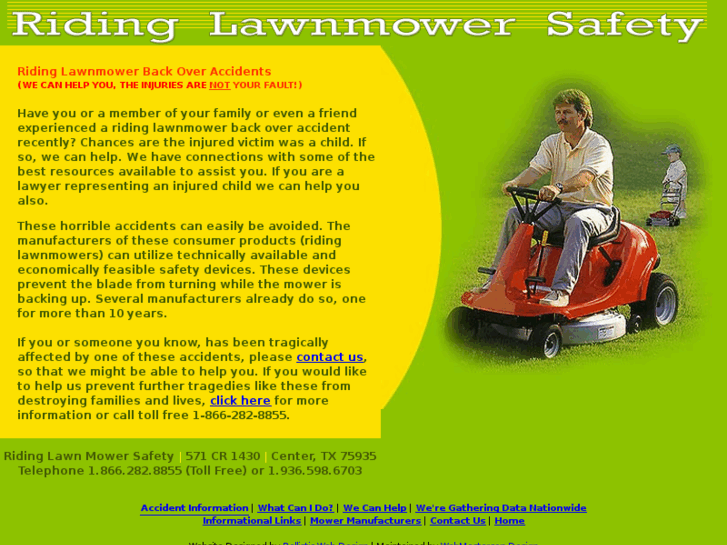 www.ridinglawnmowersafety.com