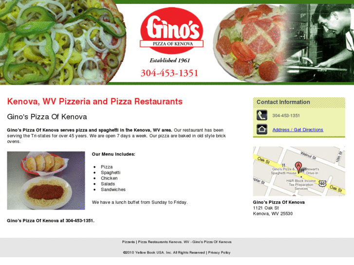 www.ginospizzakenova.com