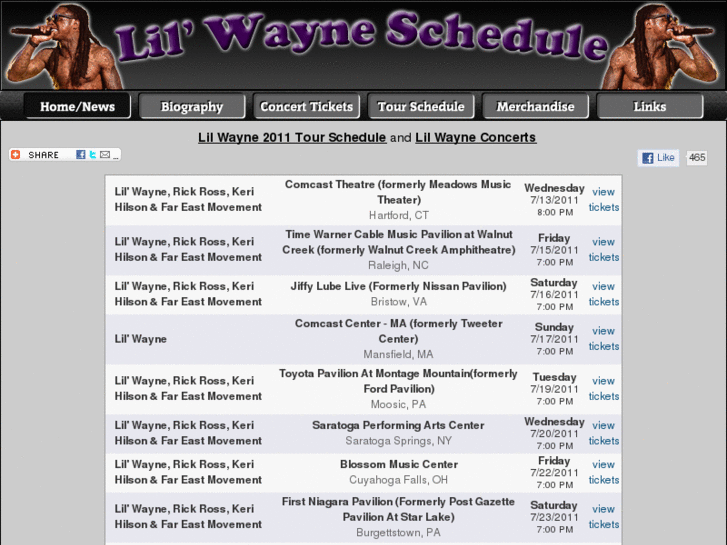 www.lilwayneschedule.com