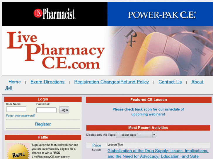 www.livepharmacyce.com