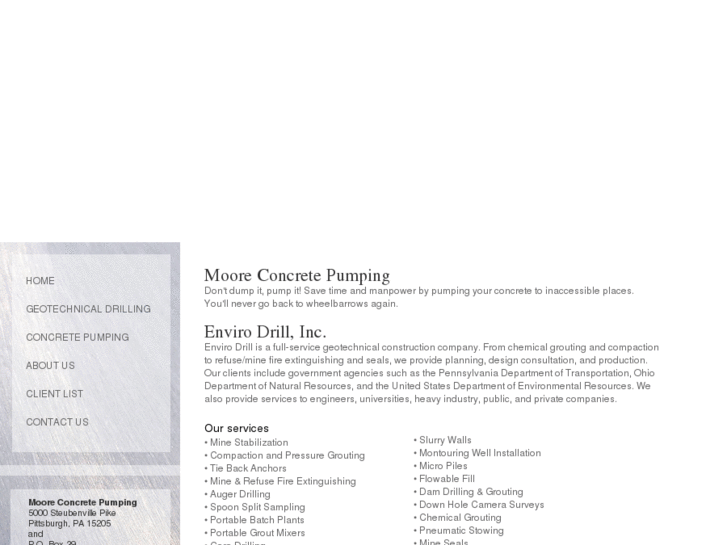 www.mooreconcretepumpinganddrilling.com